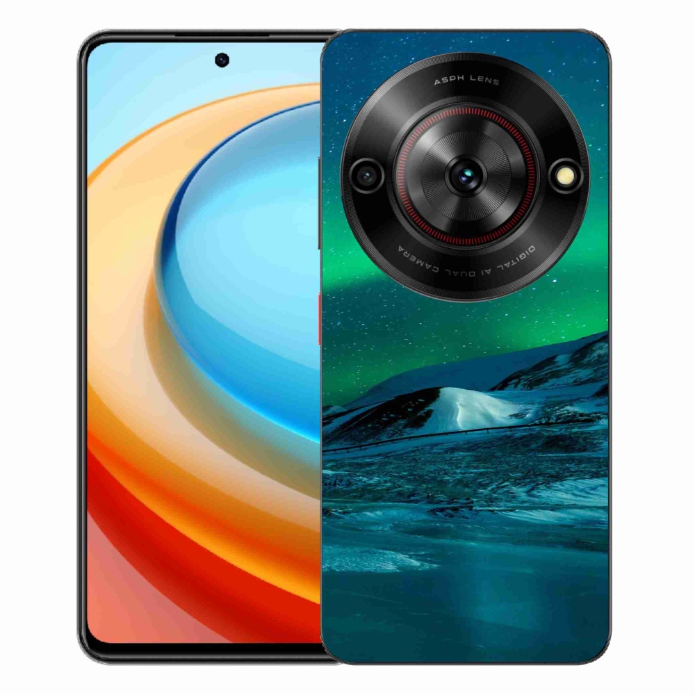 Gelový kryt mmCase na ZTE Blade A75 - polární záře