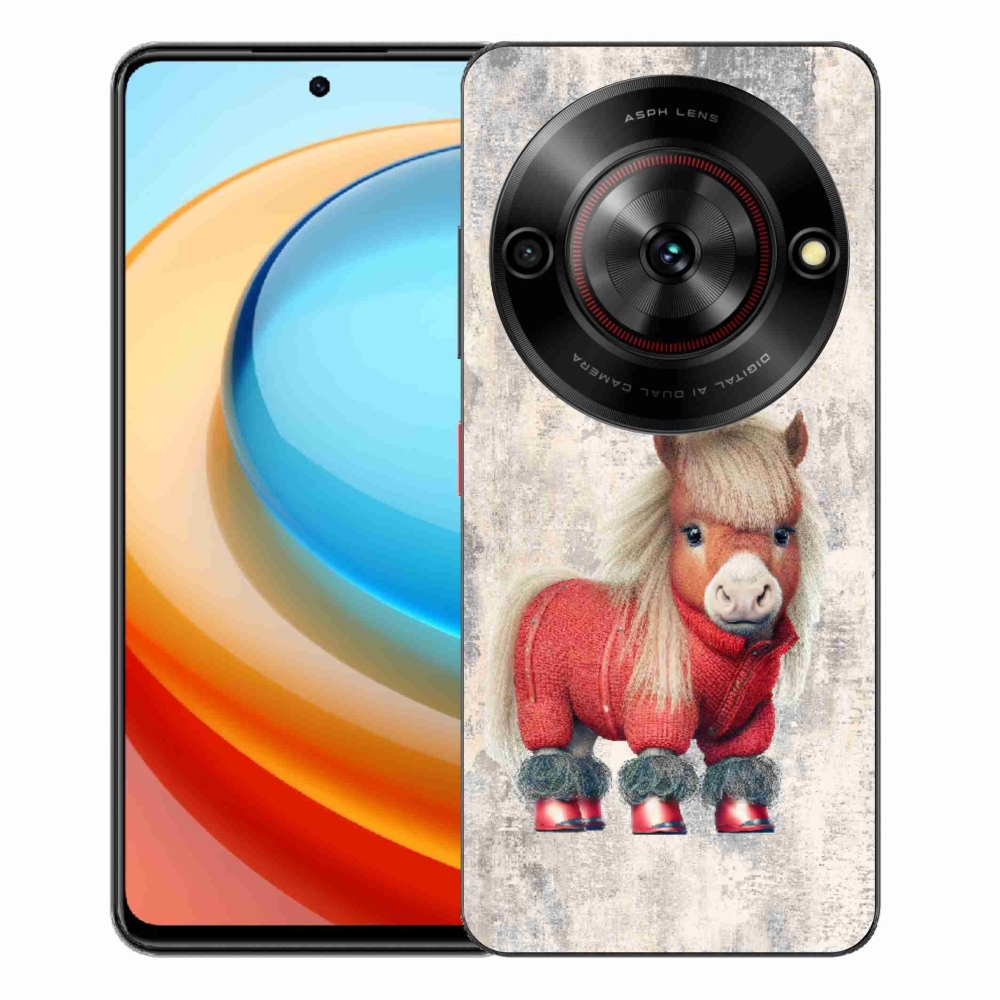 Gelový kryt mmCase na ZTE Blade A75 - poník ve svetru