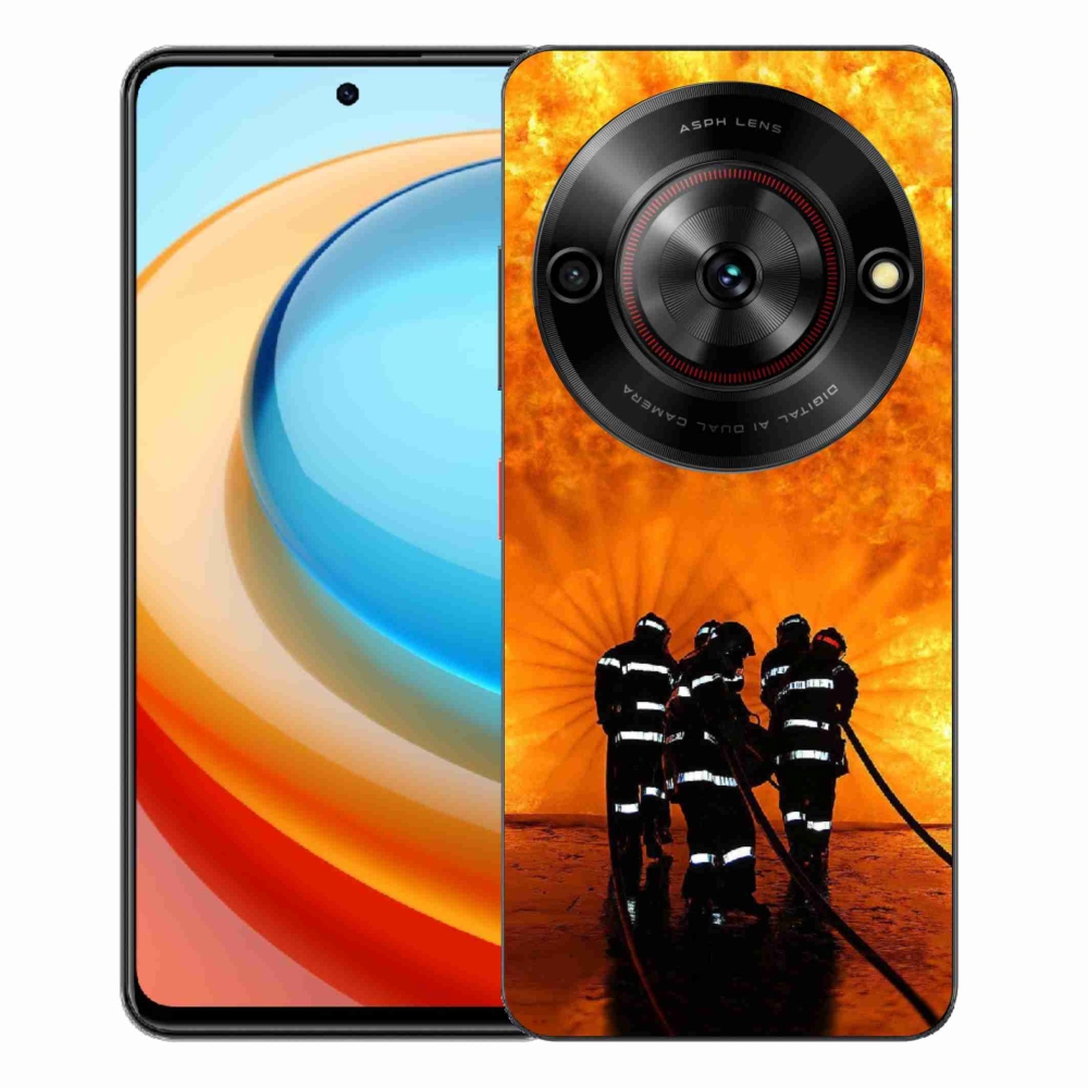 Gelový kryt mmCase na ZTE Blade A75 - požár