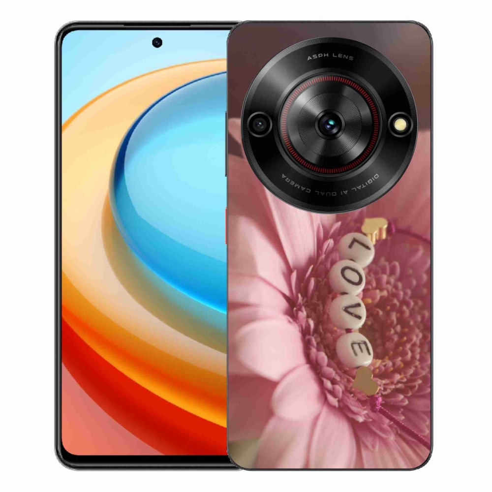Gelový kryt mmCase na ZTE Blade A75 - přívěsek love
