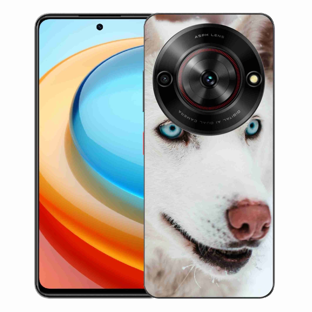 Gelový kryt mmCase na ZTE Blade A75 - psí pohled