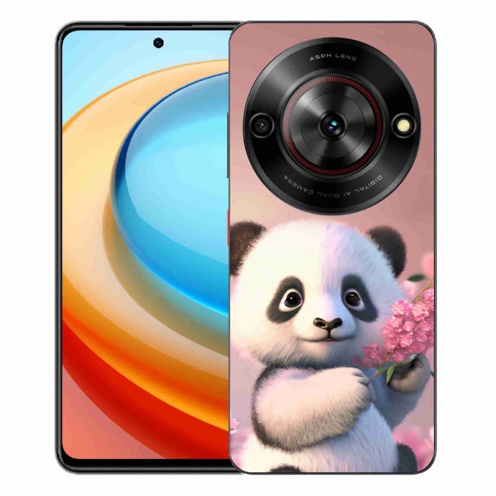 Gelový kryt mmCase na ZTE Blade A75 - roztomilá panda