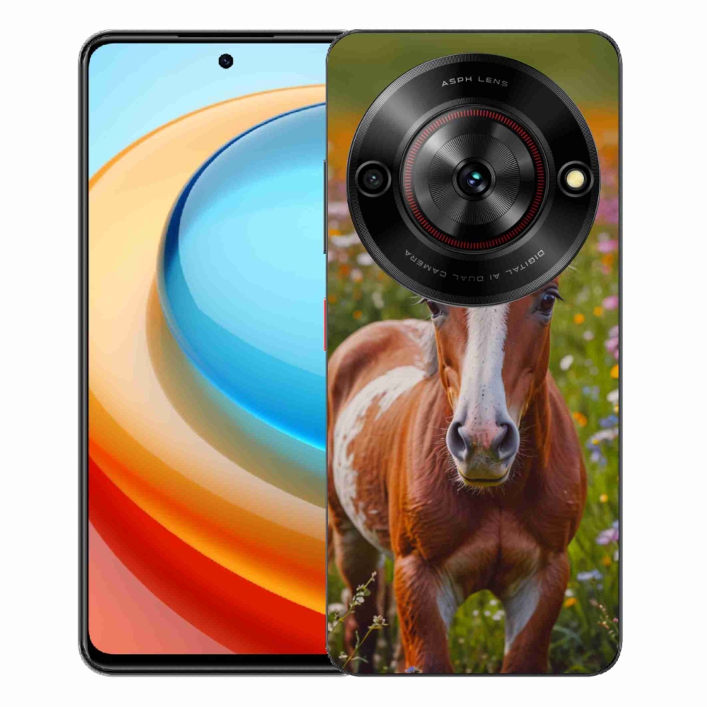 Gelový kryt mmCase na ZTE Blade A75 - roztomilé hříbě