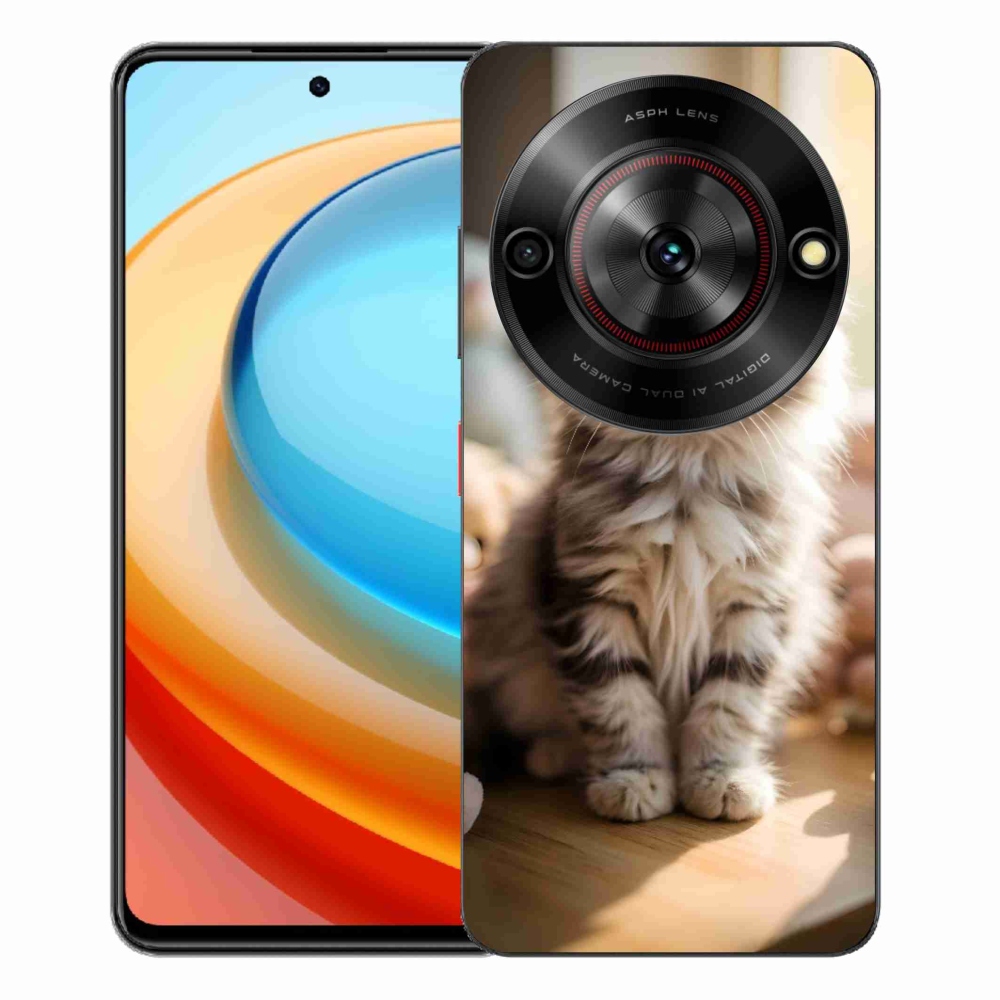 Gelový kryt mmCase na ZTE Blade A75 - roztomilé kotě 10