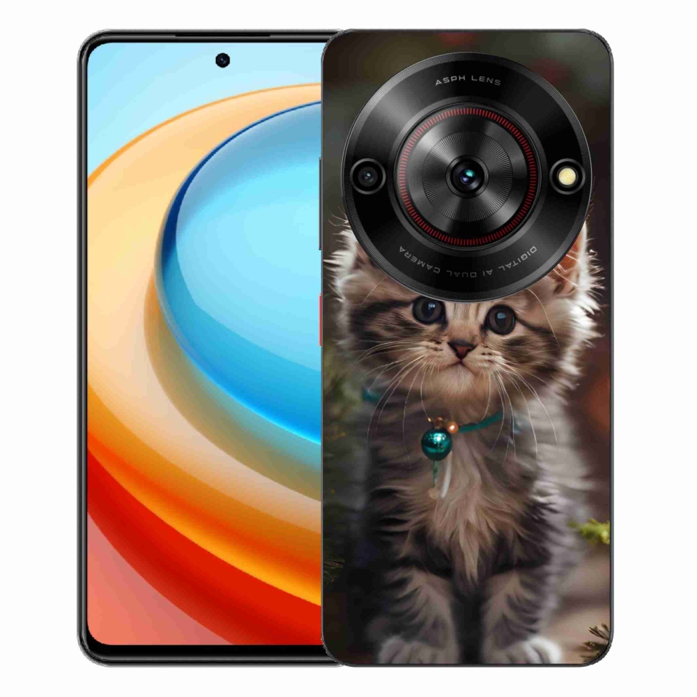 Gelový kryt mmCase na ZTE Blade A75 - roztomilé kotě 11
