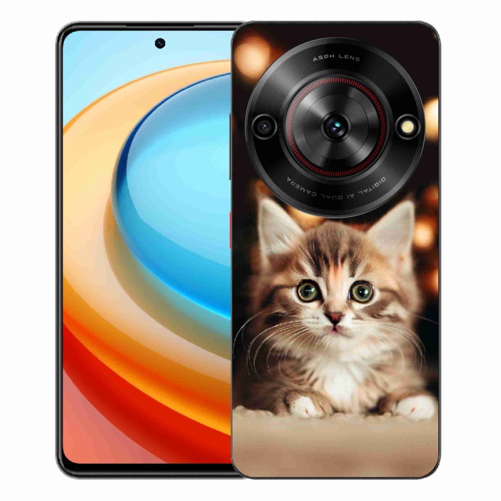 Gelový kryt mmCase na ZTE Blade A75 - roztomilé kotě 2