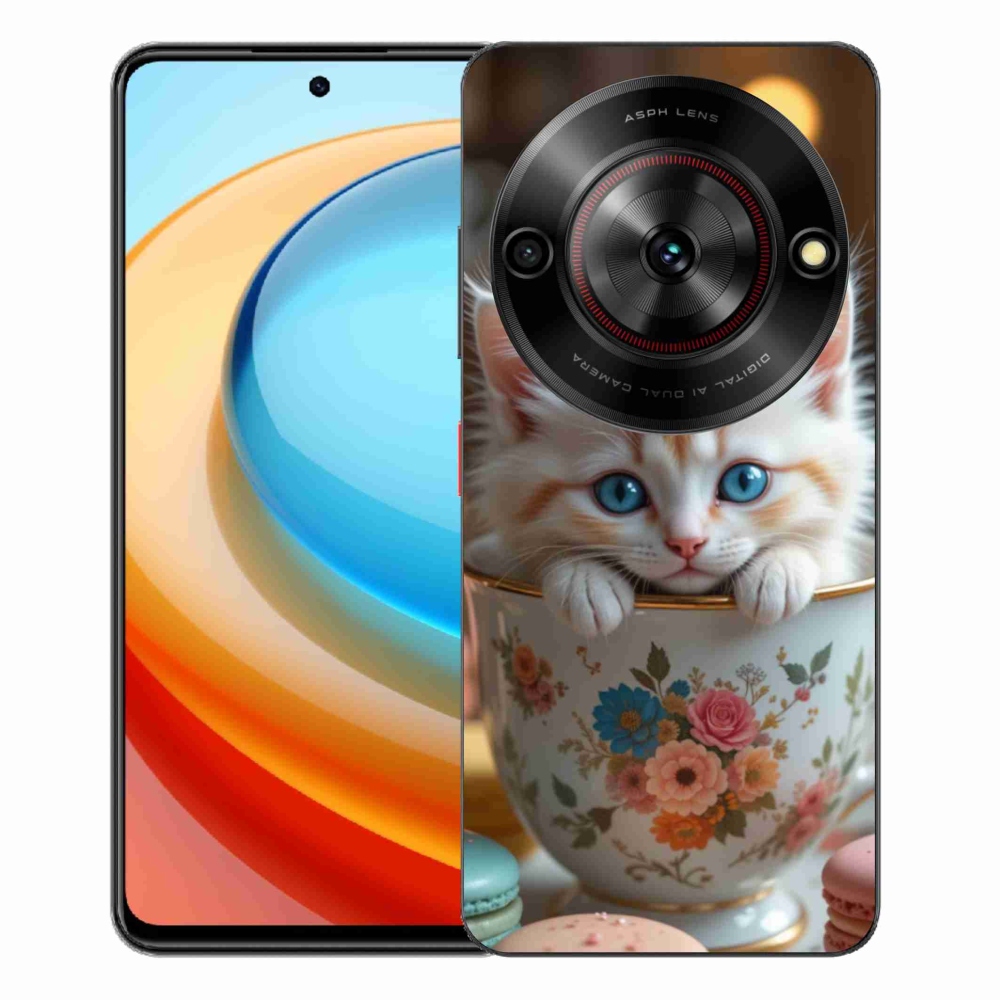 Gelový kryt mmCase na ZTE Blade A75 - roztomilé kotě 6