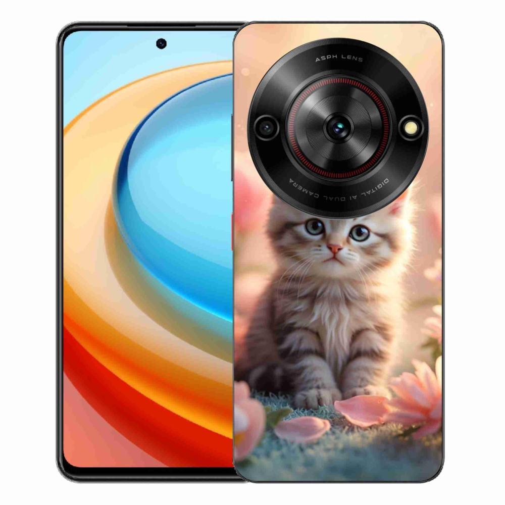 Gelový kryt mmCase na ZTE Blade A75 - roztomilé kotě 8