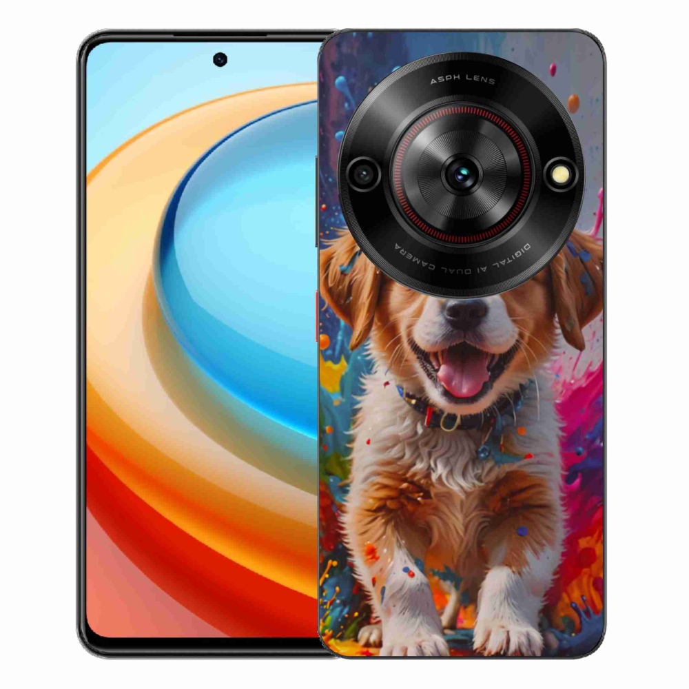 Gelový kryt mmCase na ZTE Blade A75 - roztomilé štěně 3