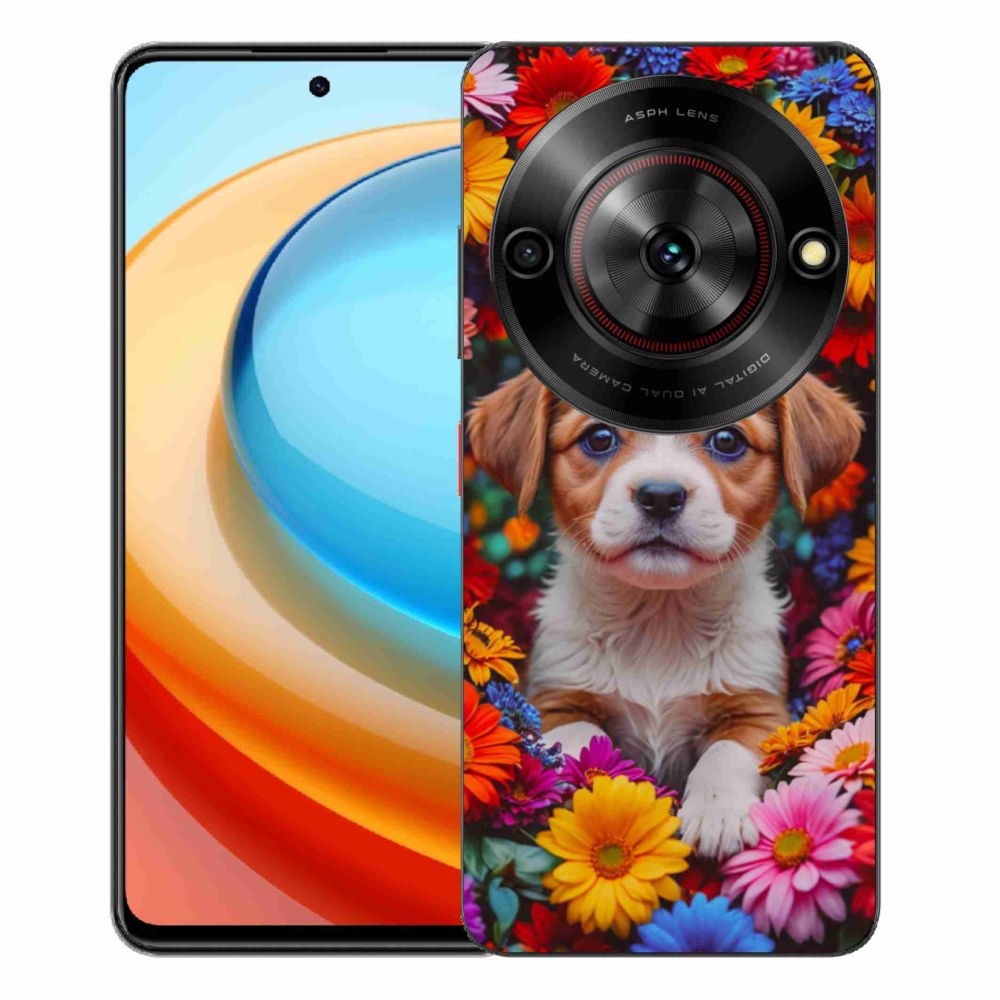 Gelový kryt mmCase na ZTE Blade A75 - roztomilé štěně
