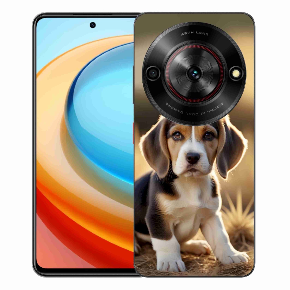 Gelový kryt mmCase na ZTE Blade A75 - roztomilý bígl