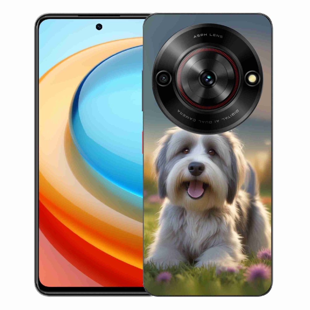 Gelový kryt mmCase na ZTE Blade A75 - roztomilý havanský psík