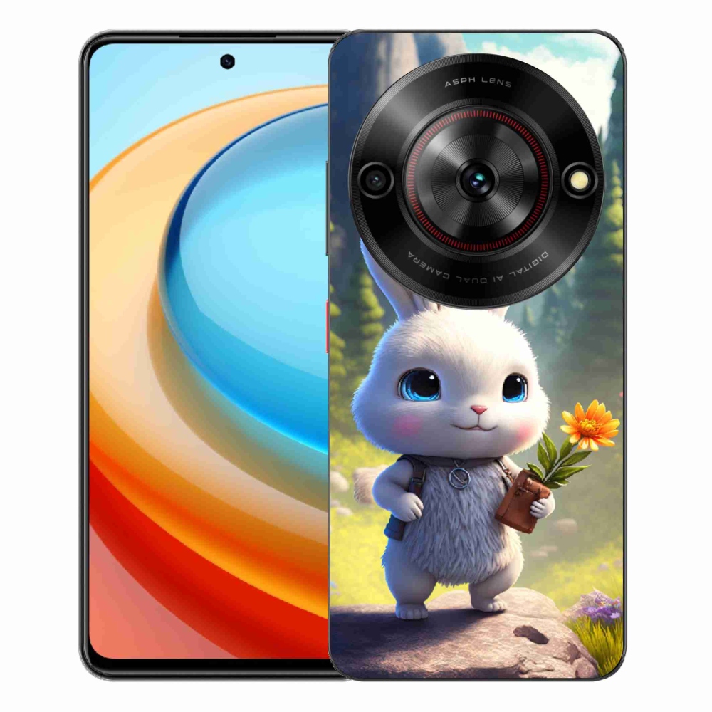 Gelový kryt mmCase na ZTE Blade A75 - roztomilý králíček