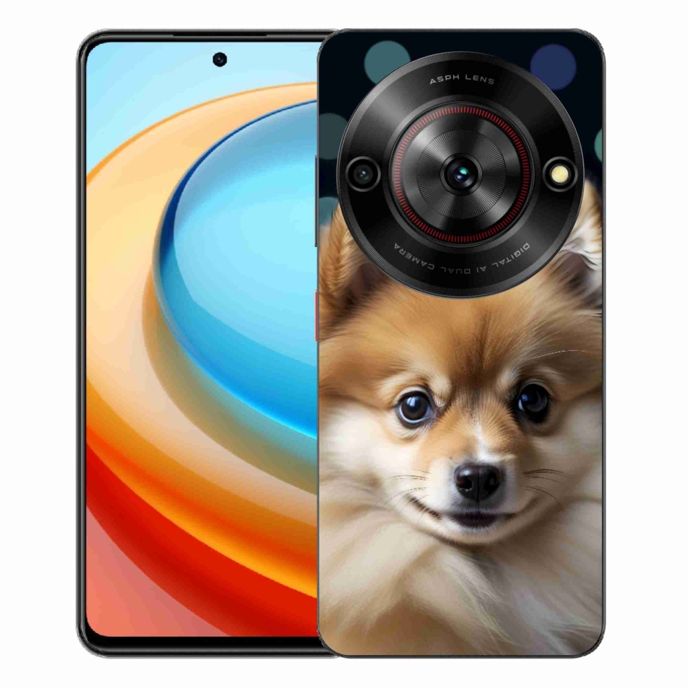 Gelový kryt mmCase na ZTE Blade A75 - roztomilý pomeranian