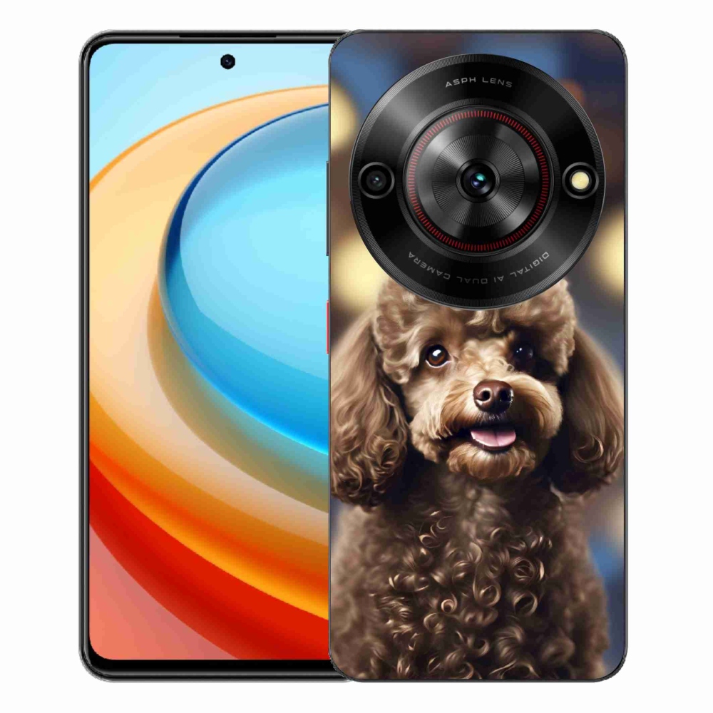 Gelový kryt mmCase na ZTE Blade A75 - roztomilý pudl