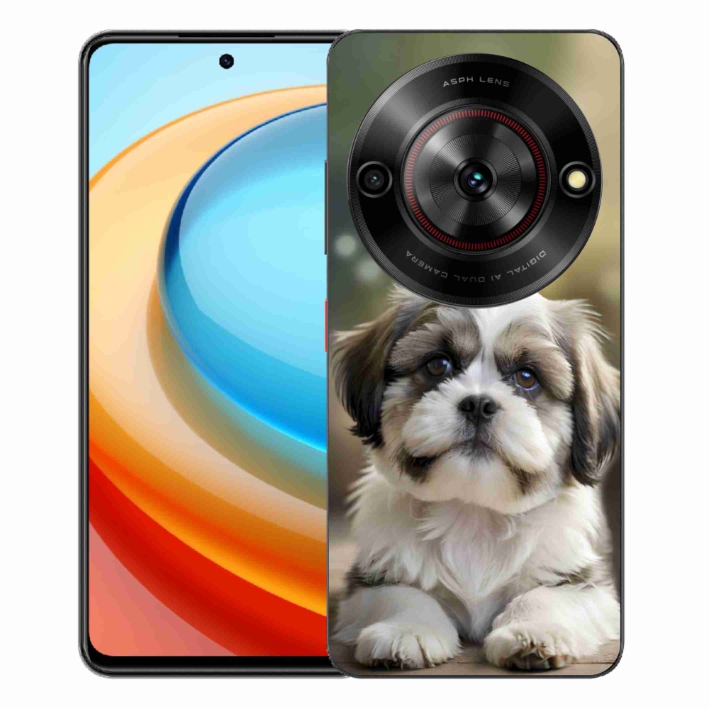 Gelový kryt mmCase na ZTE Blade A75 - roztomilý shih-tzu
