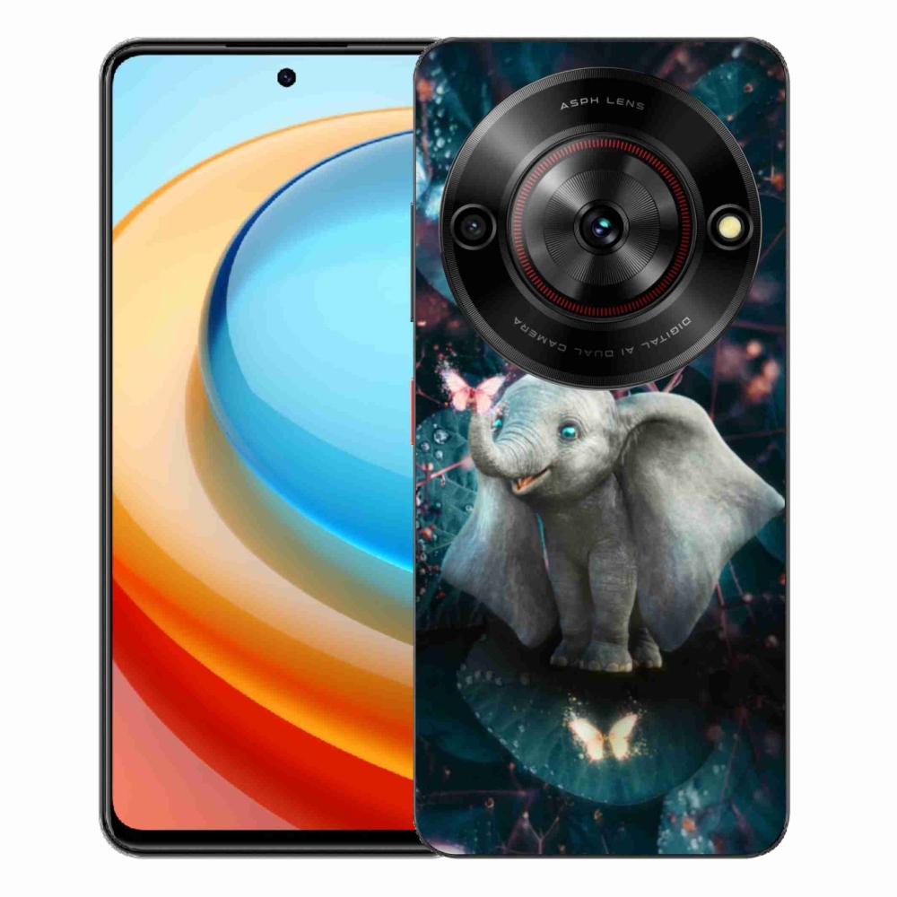 Gelový kryt mmCase na ZTE Blade A75 - roztomilý slon