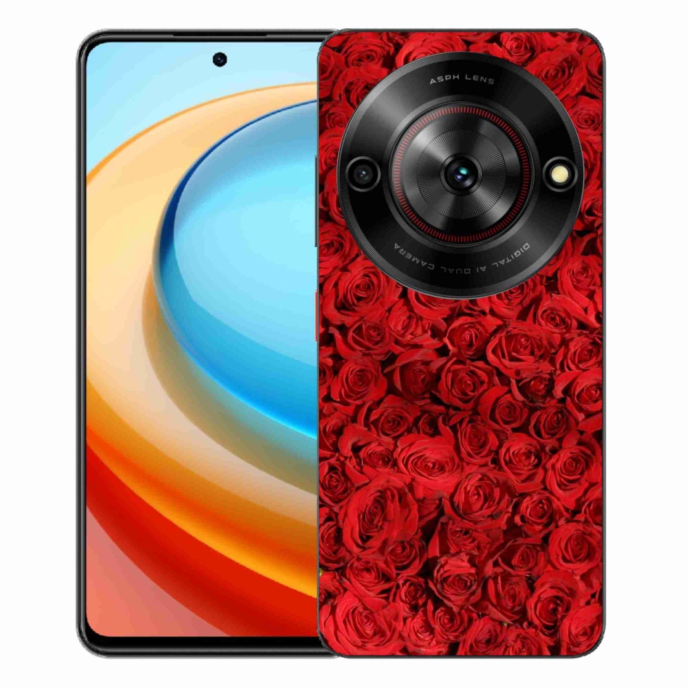 Gelový kryt mmCase na ZTE Blade A75 - růže