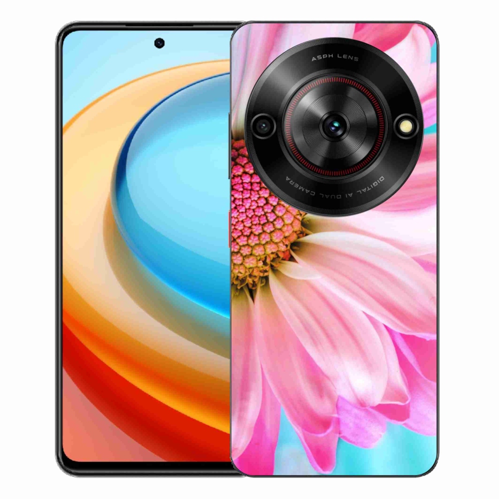 Gelový kryt mmCase na ZTE Blade A75 - růžová květina