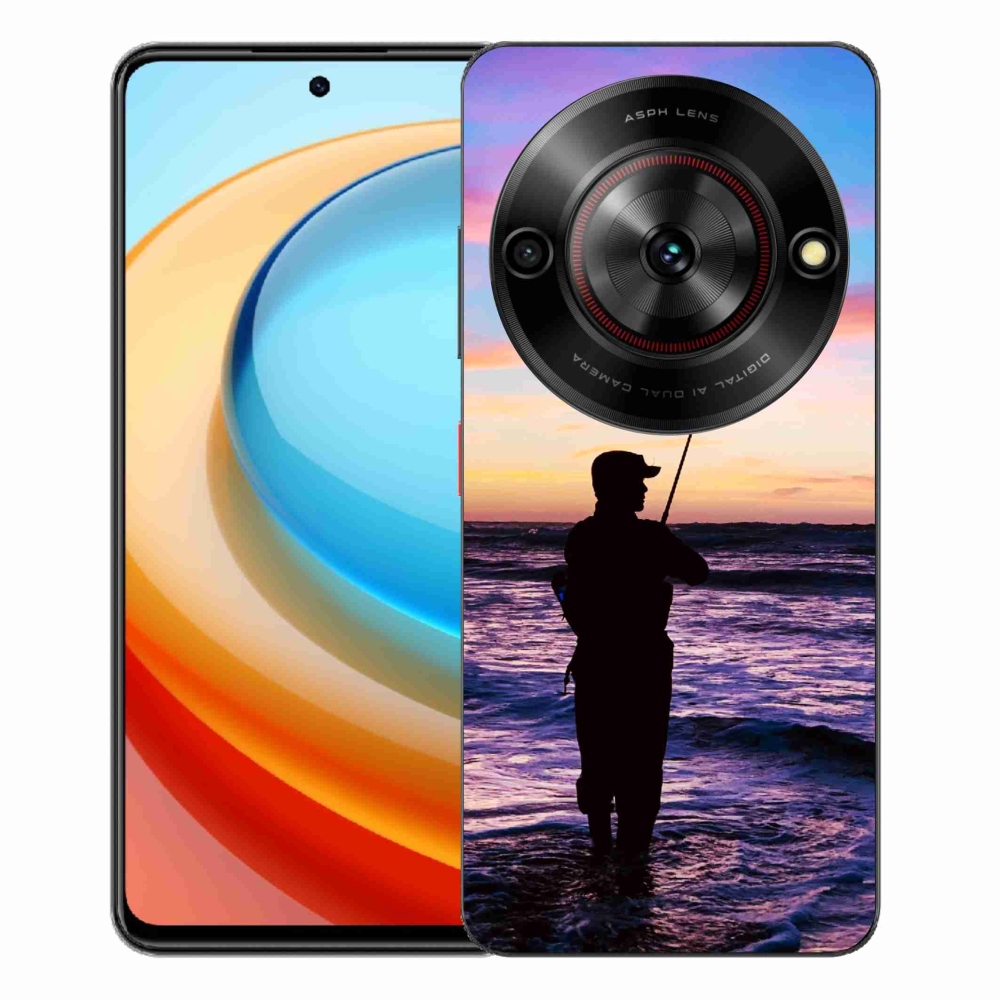 Gelový kryt mmCase na ZTE Blade A75 - rybaření 1