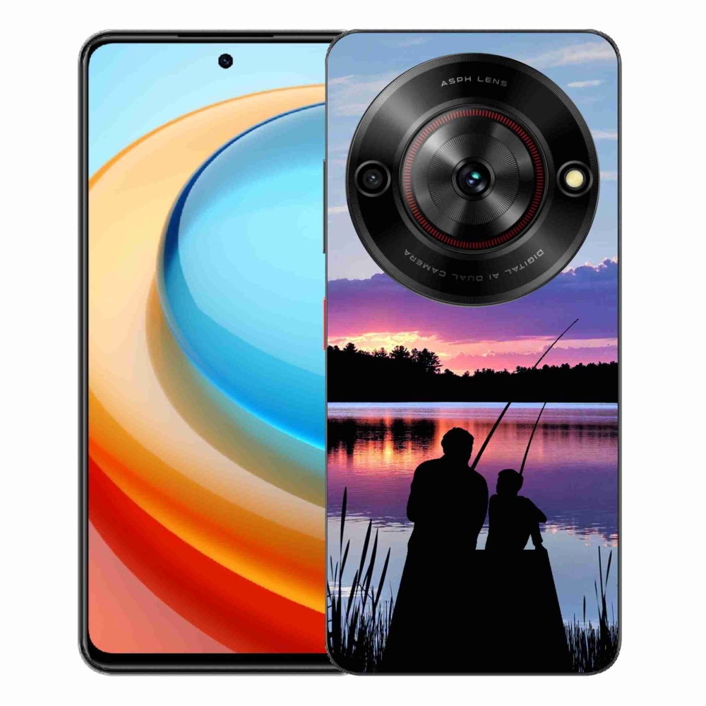 Gelový kryt mmCase na ZTE Blade A75 - rybaření 2