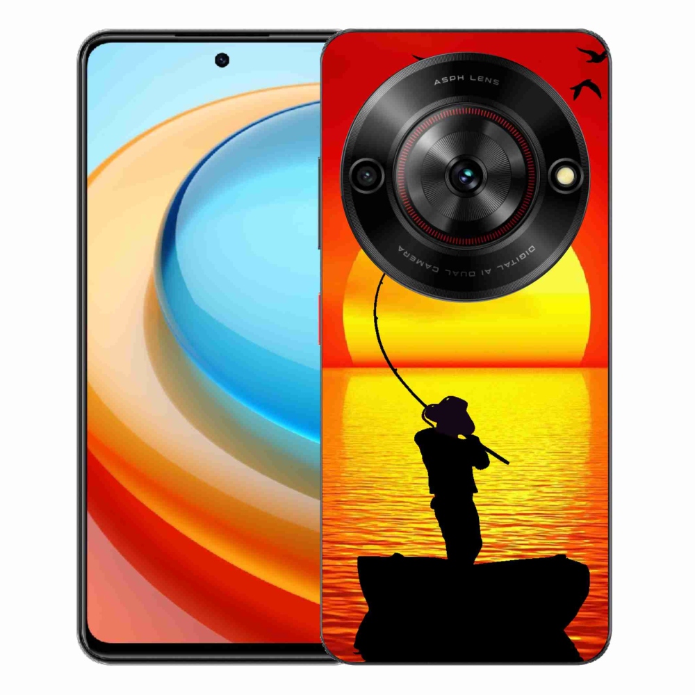 Gelový kryt mmCase na ZTE Blade A75 - rybaření