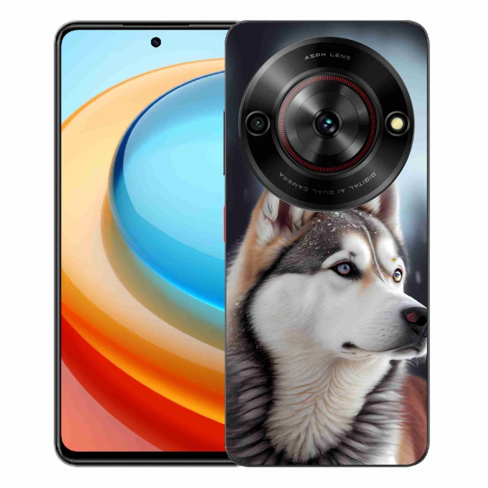 Gelový kryt mmCase na ZTE Blade A75 - sibiřský husky