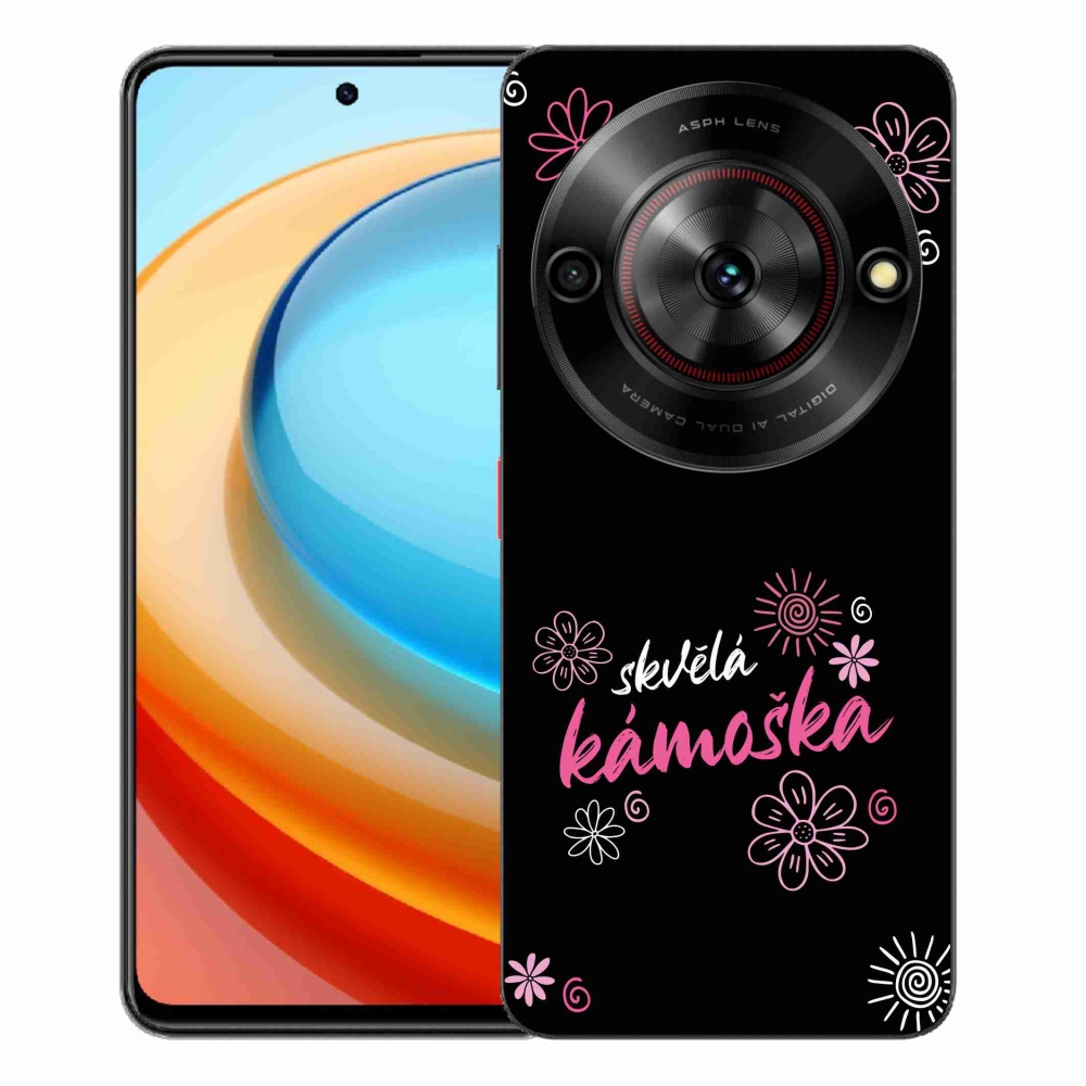 Gelový kryt mmCase na ZTE Blade A75 - skvělá kámoška černé pozadí