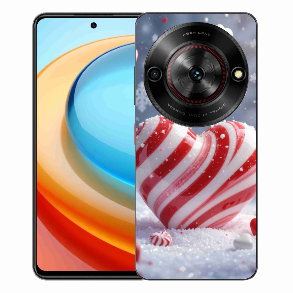 Gelový kryt mmCase na ZTE Blade A75 - sladké srdce