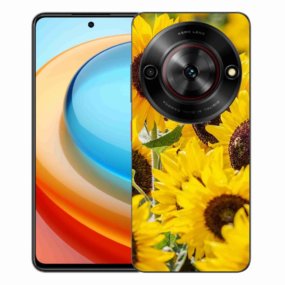 Gelový kryt mmCase na ZTE Blade A75 - slunečnice