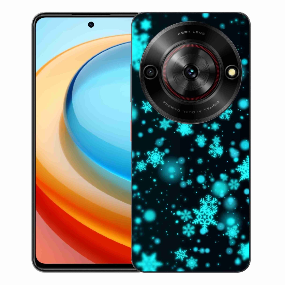 Gelový kryt mmCase na ZTE Blade A75 - sněhové vločky 1
