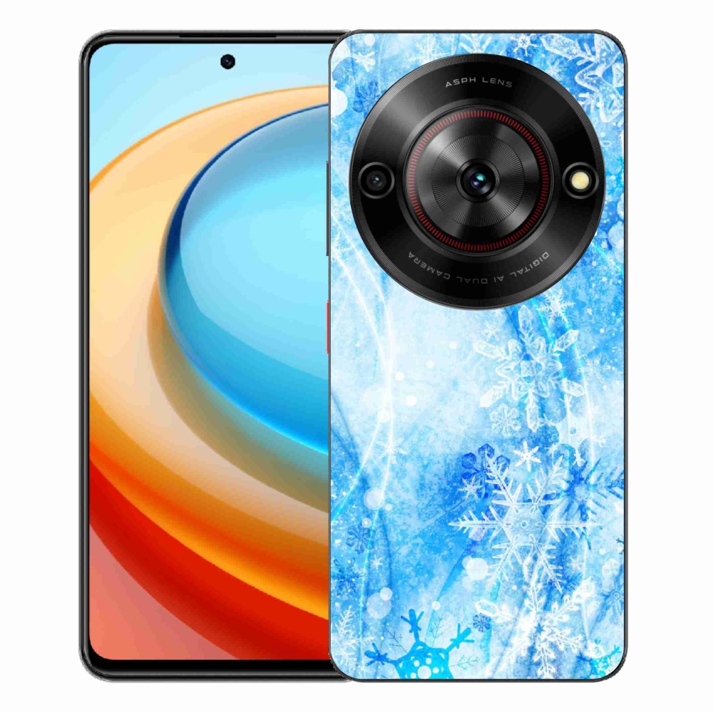 Gelový kryt mmCase na ZTE Blade A75 - sněhové vločky