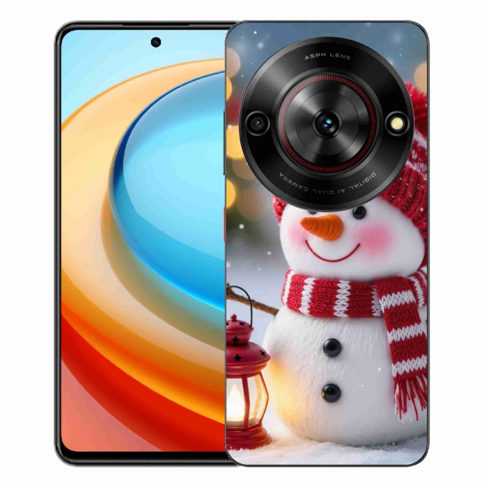 Gelový kryt mmCase na ZTE Blade A75 - sněhulák 2