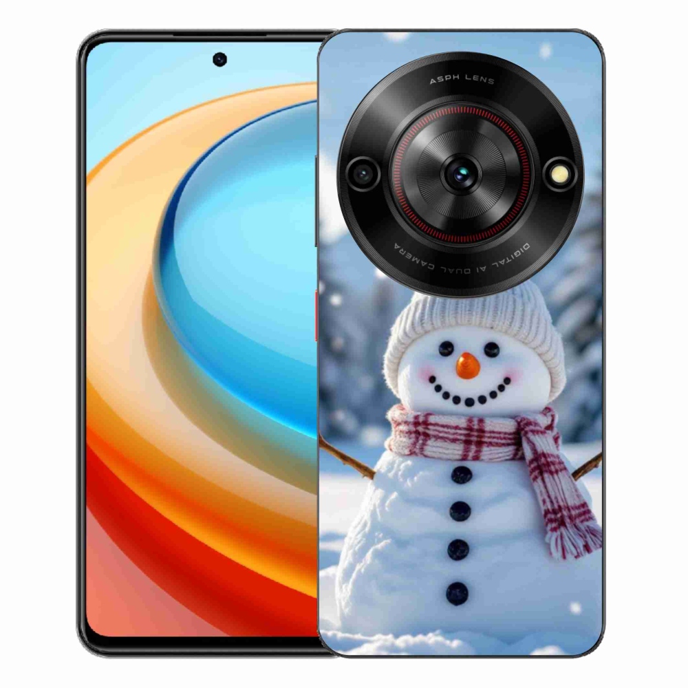 Gelový kryt mmCase na ZTE Blade A75 - sněhulák 3
