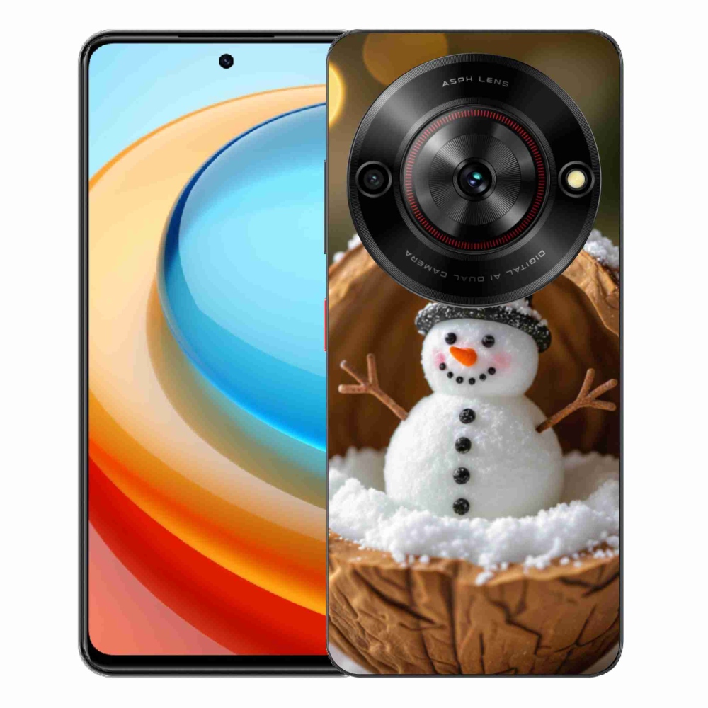 Gelový kryt mmCase na ZTE Blade A75 - sněhulák 4