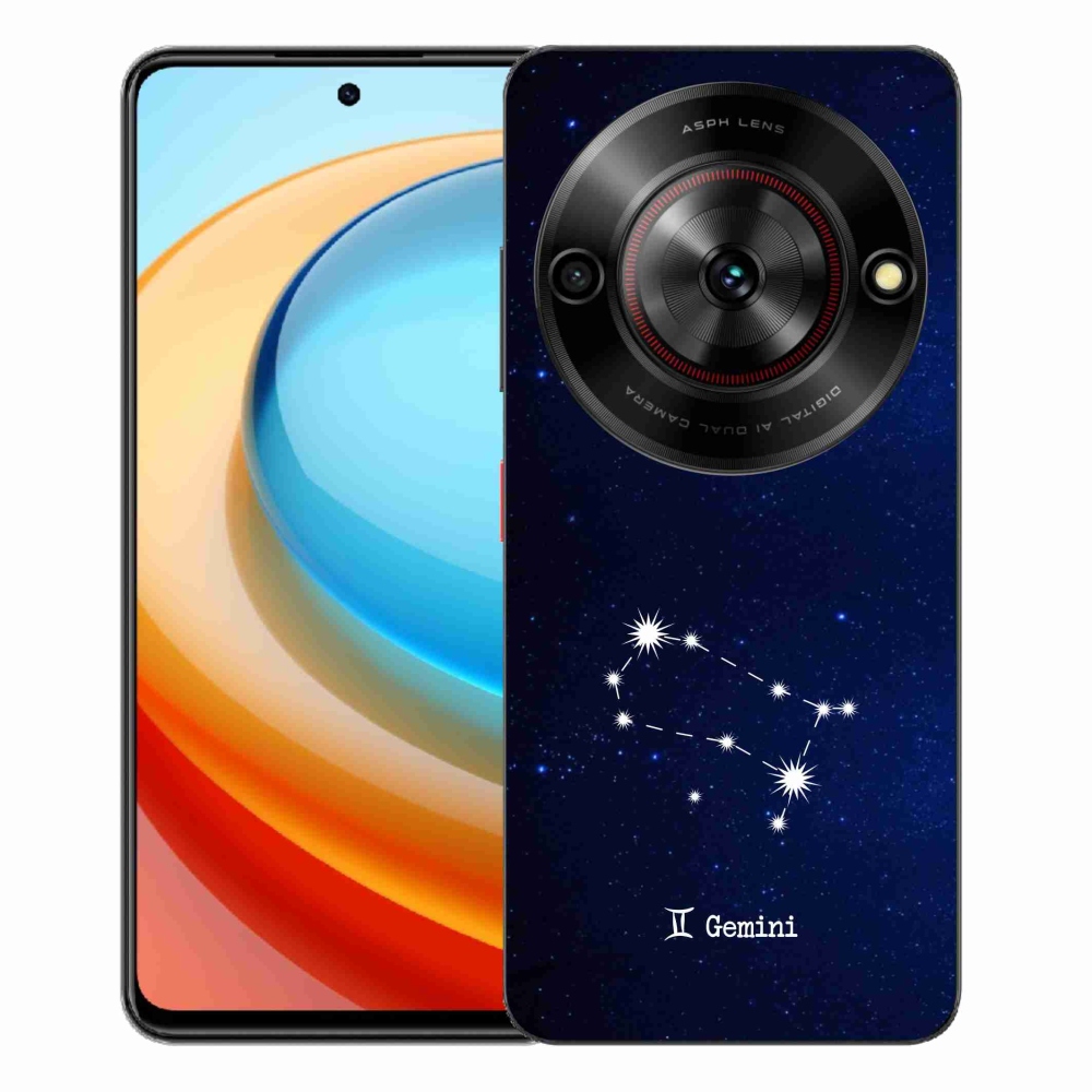 Gelový kryt mmCase na ZTE Blade A75 - souhvězdí Blíženců