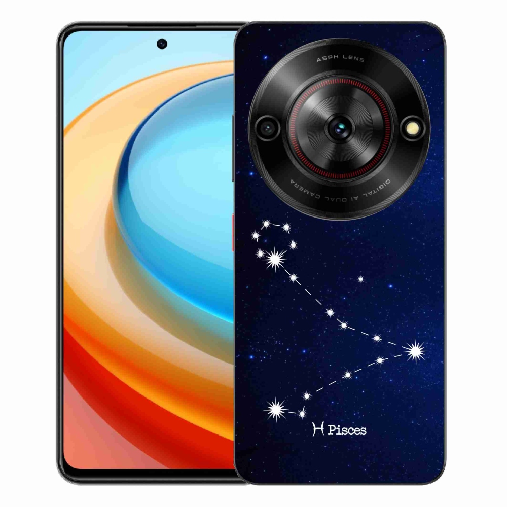 Gelový kryt mmCase na ZTE Blade A75 - souhvězdí Ryby