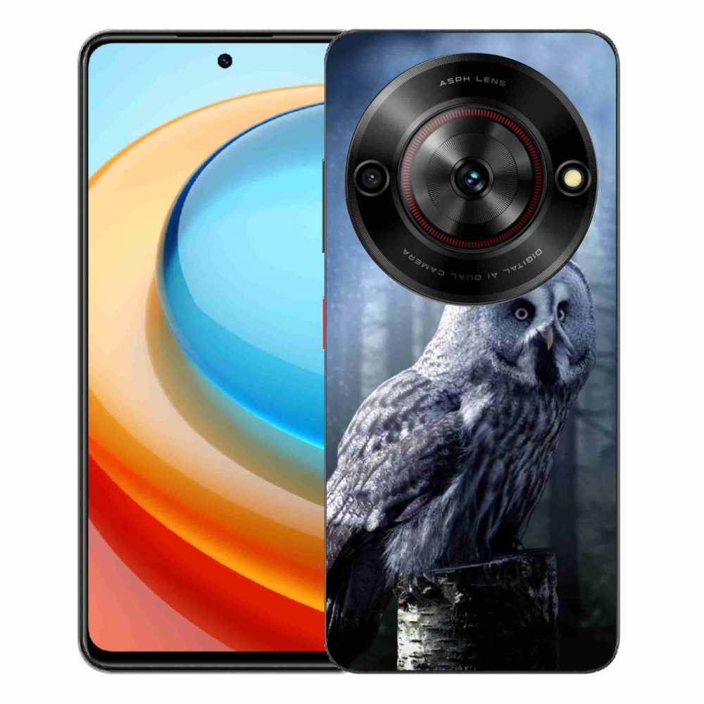 Gelový kryt mmCase na ZTE Blade A75 - sova