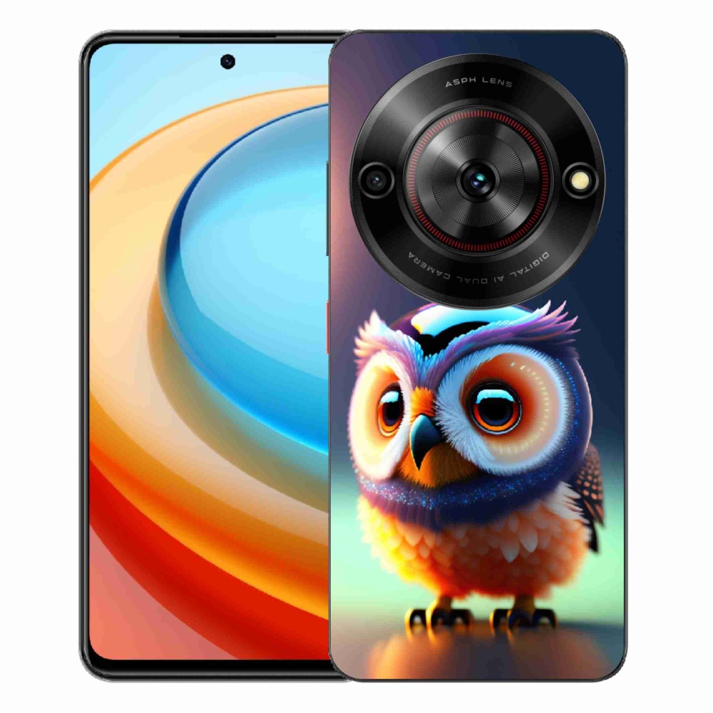 Gelový kryt mmCase na ZTE Blade A75 - sovička