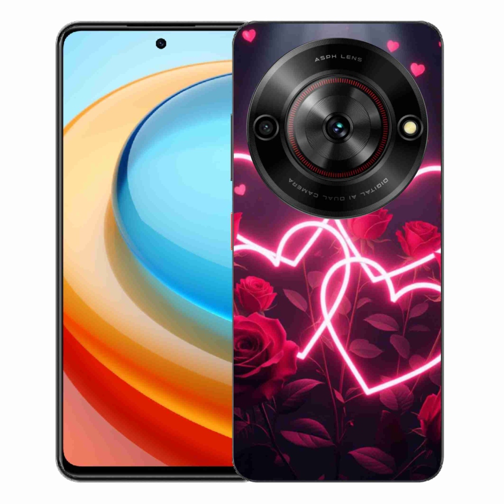 Gelový kryt mmCase na ZTE Blade A75 - srdce lásky
