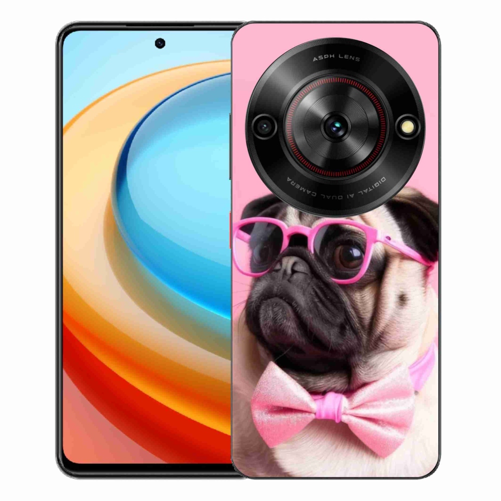 Gelový kryt mmCase na ZTE Blade A75 - stylový mops