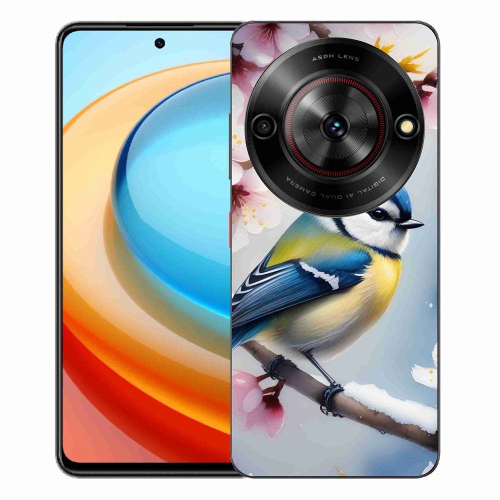 Gelový kryt mmCase na ZTE Blade A75 - sýkorka