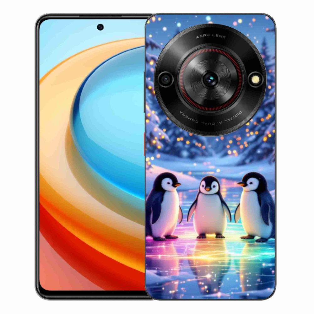 Gelový kryt mmCase na ZTE Blade A75 - tučnáci