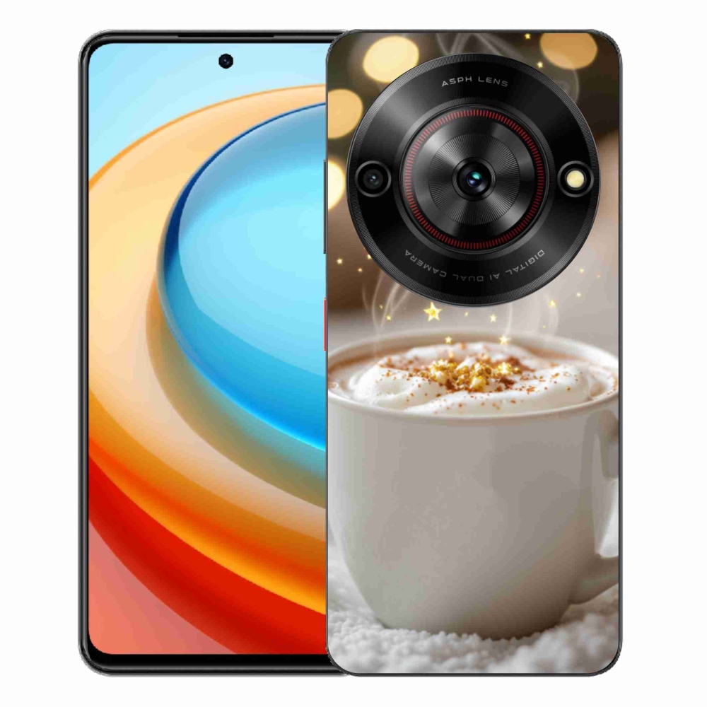 Gelový kryt mmCase na ZTE Blade A75 - vánoční horký nápoj
