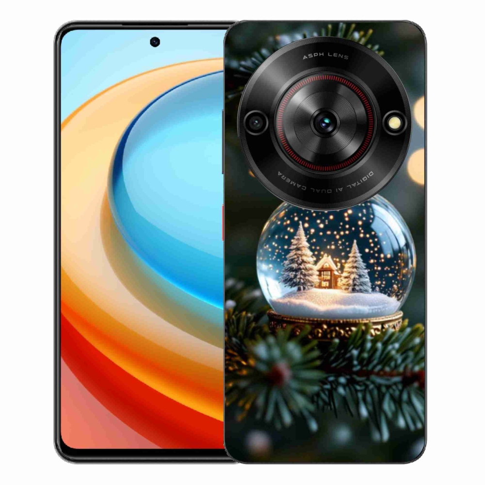 Gelový kryt mmCase na ZTE Blade A75 - vánoční koule 2