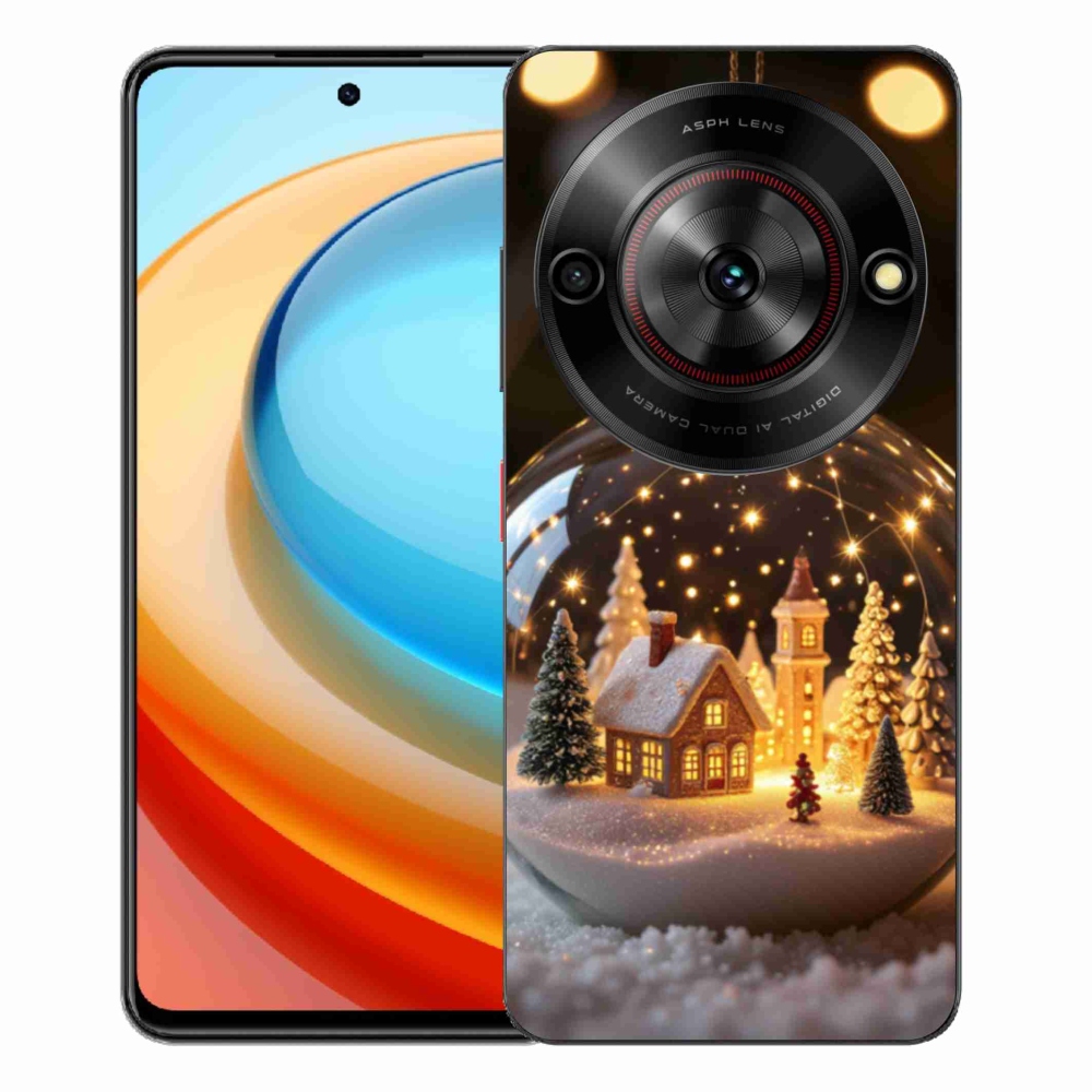 Gelový kryt mmCase na ZTE Blade A75 - vánoční koule 3