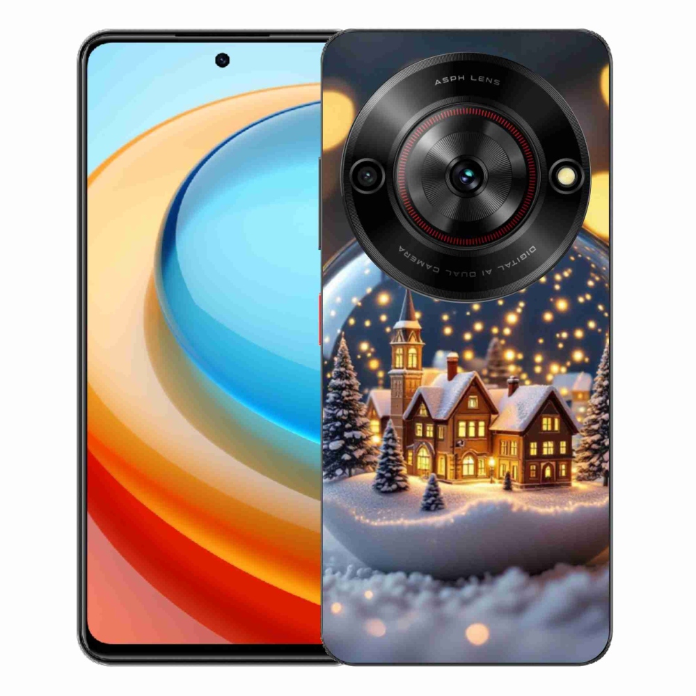 Gelový kryt mmCase na ZTE Blade A75 - vánoční koule 4