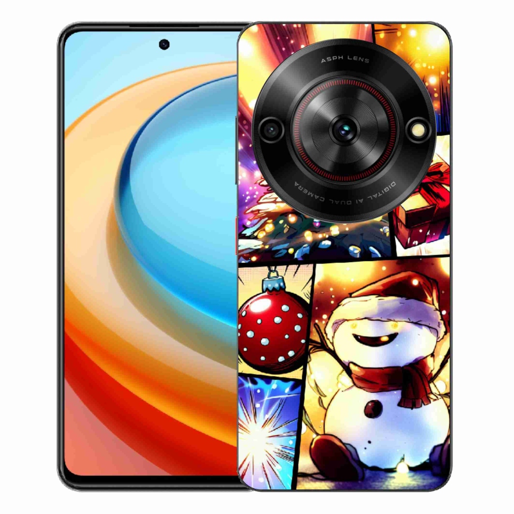 Gelový kryt mmCase na ZTE Blade A75 - vánoční motivy 1