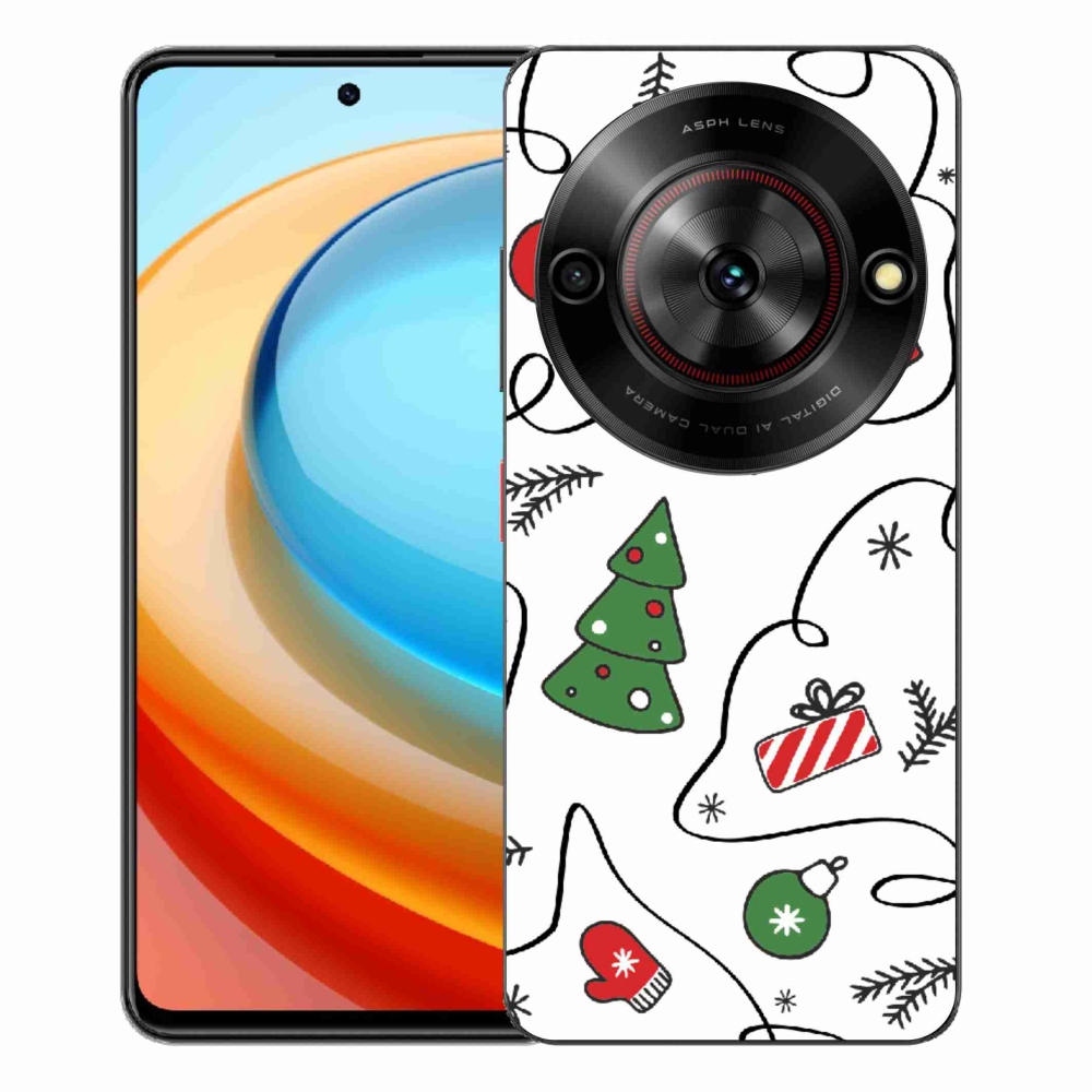 Gelový kryt mmCase na ZTE Blade A75 - vánoční motivy