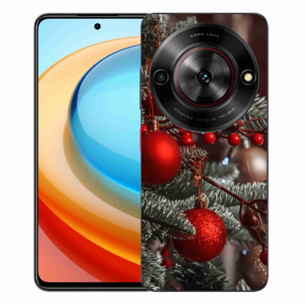 Gelový kryt mmCase na ZTE Blade A75 - vánoční ozdoby 2